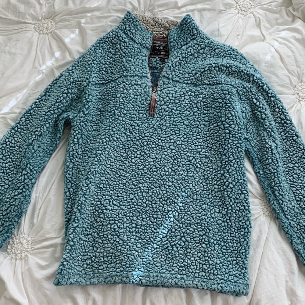 True Grit Frosty Tip Quarter Zip Pullover